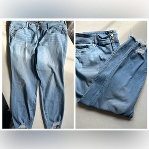 Torrid Women's Light Blue Distressed Jeans